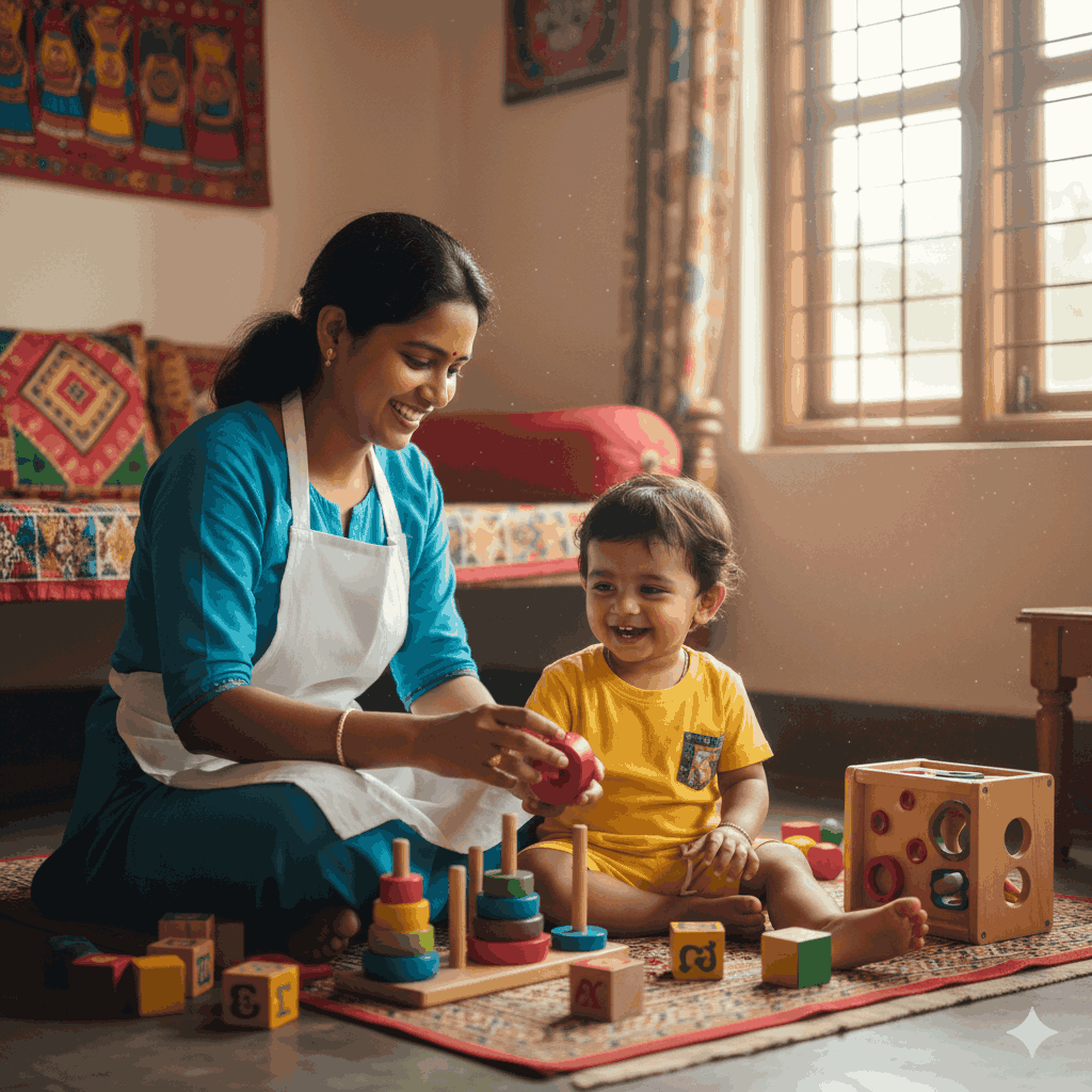 Trusted child care, babysitting and nanny services in Andhra Pradesh